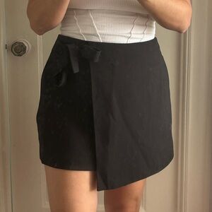 F21 Black Wrap Skirt